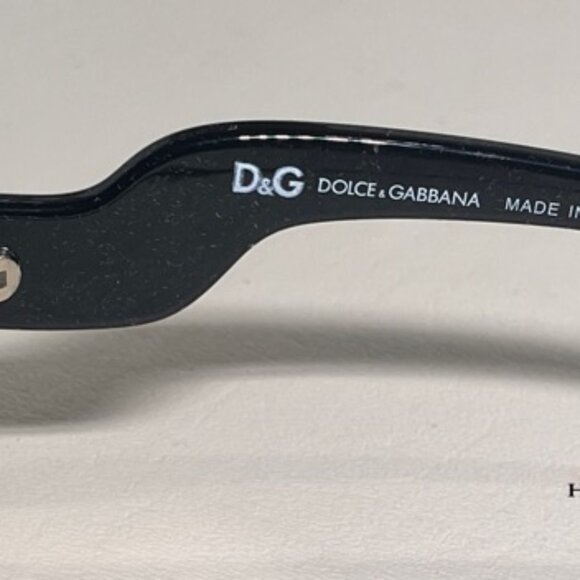 NEW DOLCE & GABBANA D&G 8063 501/8G GLOSSY BLACK 60-15-135 SUNGLASSES 3N W/ CASE - Picture 6 of 15
